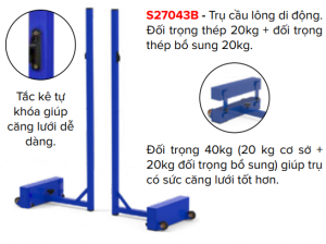 trụ cầu lông sodextoseco S27025B