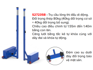 trụ cầu lông sodextoseco S27235B