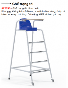 ghế trọng tài cầu lông Sodextoseco S27350